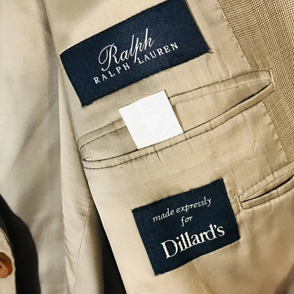 Ralph Ralph Lauren Blazer Sports Coat Jacket Gray Grey 52L Wool Light 2 Button